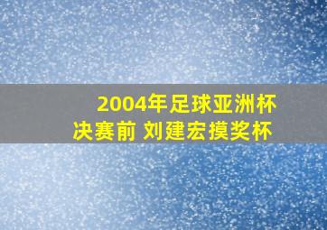 2004年足球亚洲杯决赛前 刘建宏摸奖杯